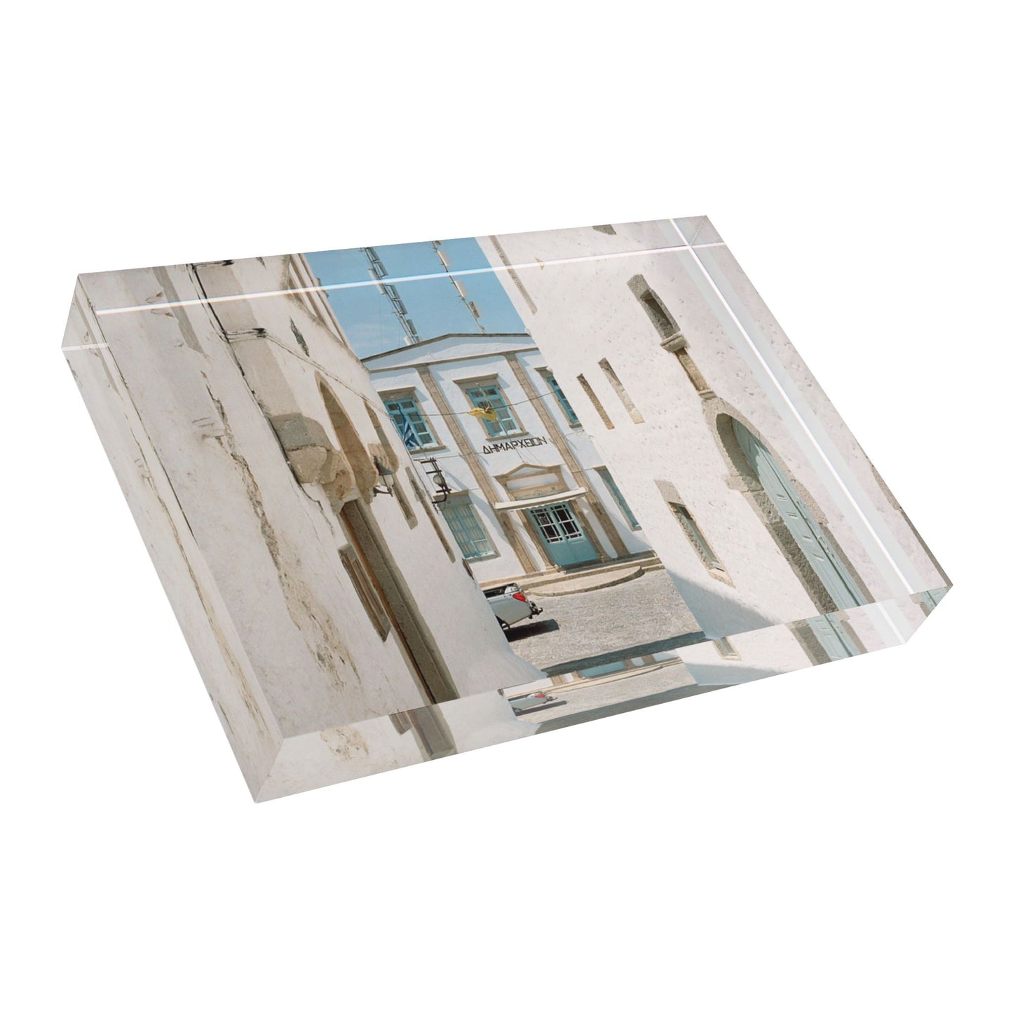 Plexiglass block-The Town Hall of Patmos