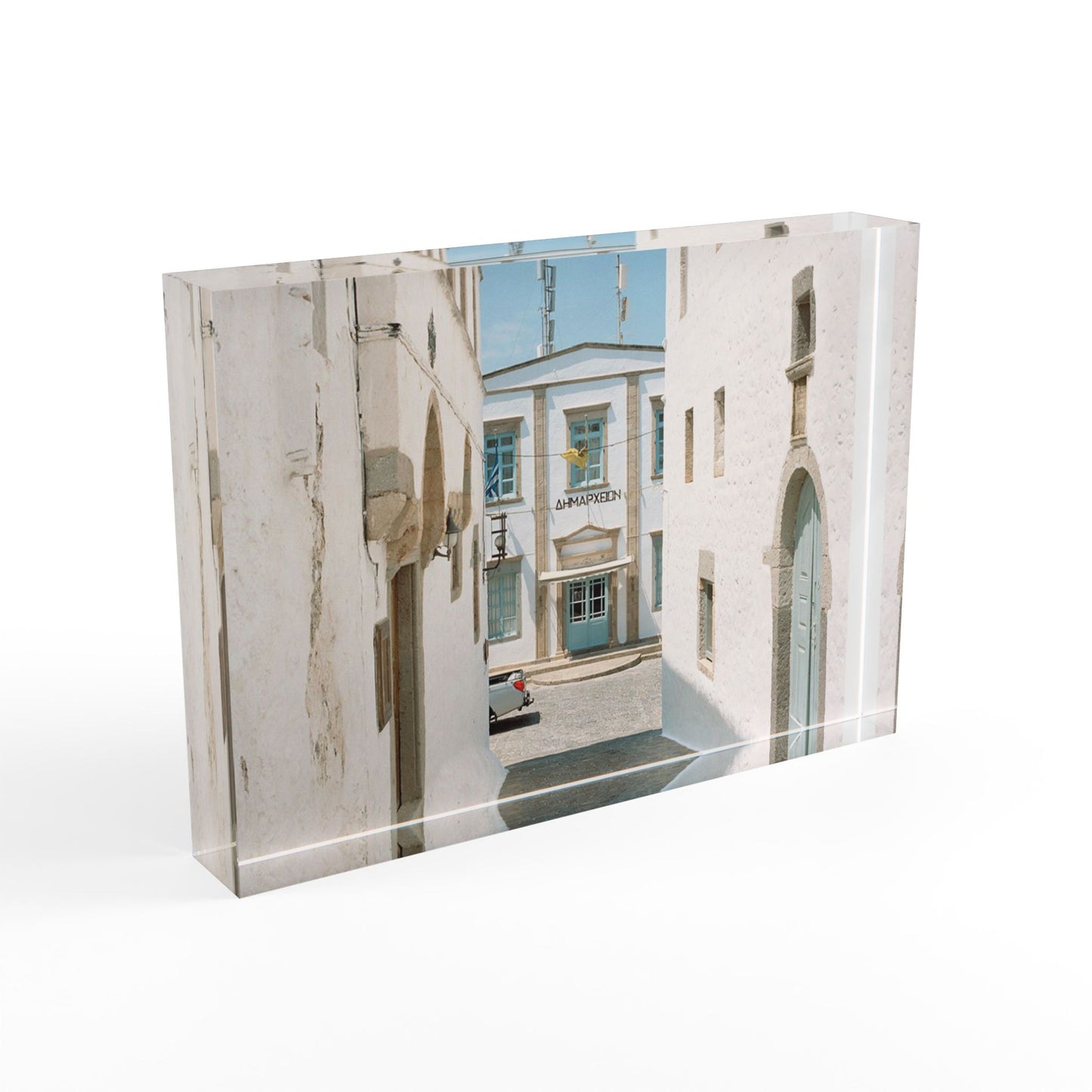 Plexiglass block-The Town Hall of Patmos